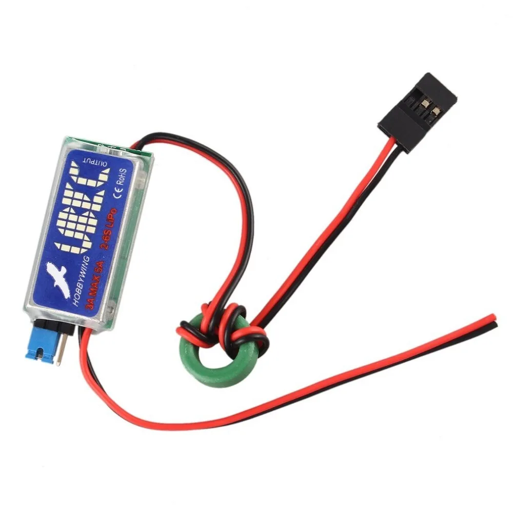 

5V / 6V HOBBYWING RC UBEC 3A Max 5A Lowest RF Noise BEC Full Shielding Antijamming Switching Regulator