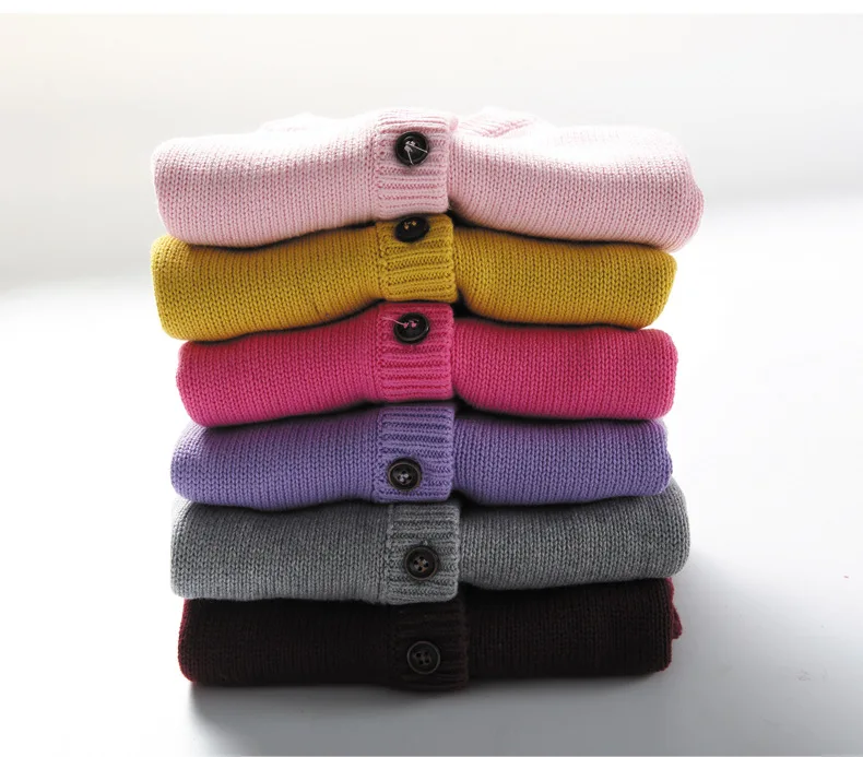 Вязаный свитер ярких цветов для девочек; пальто; универсальный свитер; коллекция года; сезон осень-зима; стиль; плотный свободный Хлопковый вязаный кардиган для мальчиков