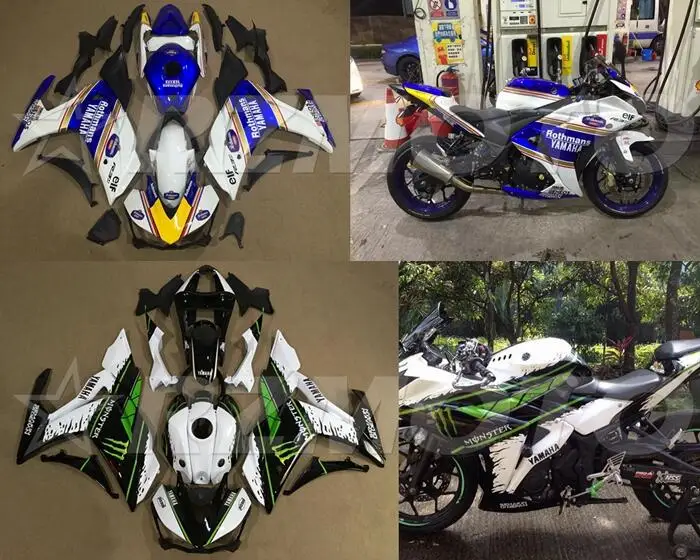 Мотоциклетный обтекатель abs, пригодный для Yamaha R25 R3 корпусные детали плесень синий ACEKITS Магазин № 0160