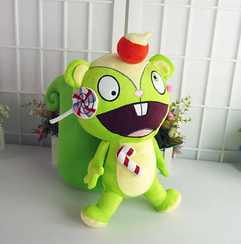 Anime Happy Tree Friends Cosplay Plush Toys HTF Nutty Figure Doll Cartoon Filling Soft Pillow 38cm For Gifts
