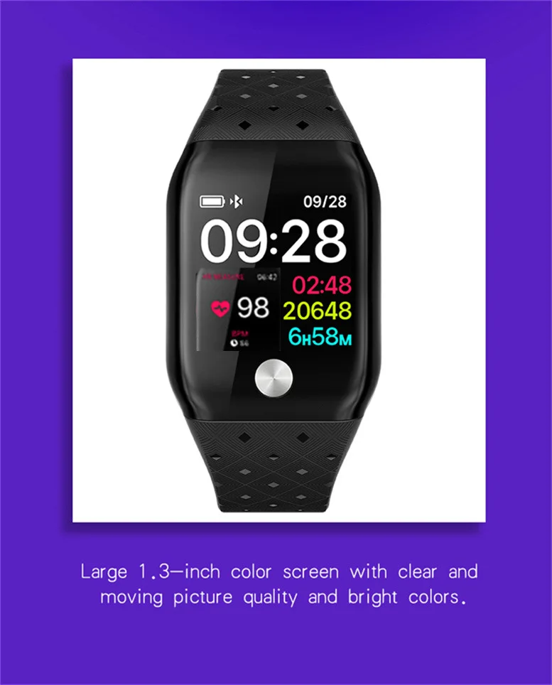 B59 SmartBracelet A88 Bluetooth Смарт-часы 0,66 ''OLED водонепроницаемый экран Смарт-браслет Здоровье SmartBracelets для IOS Android phone