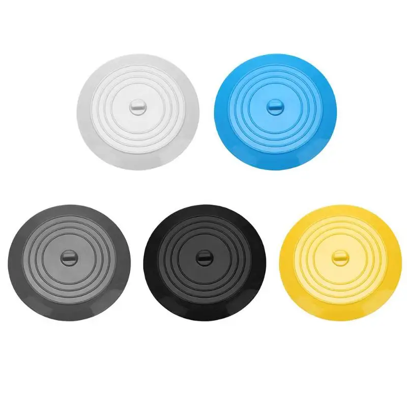 

Circle Silicone Tub Bathtub Stopper Drain Wide Scope of Application Plug Sinks Strainer Flat Cover for Kitchen Bathroom Laundry
