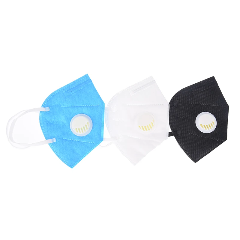 1 шт. вертикальные Pm2.5 Одноразовые респираторы маска складные нетканые Valved Пылезащитный фильтр маски дыхательная маска с клапаном