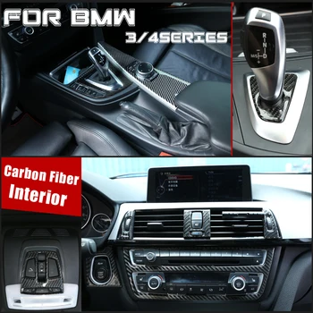 

For BMW 3/4 Series f30 f34 (2013-2019) Carbon Fiber Interior Car Styling Are Carbon Fiber Central Control Decorative Strips