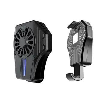 

Portable Mobile Phone Cooler Cooling Fan Radiator Game Pad Holder Bracket for iPhone Hua-wei Xiao-mi Phones
