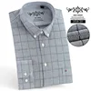 plaid Solid color Striped Shirt Tops Oxford Casual Men's Shirts With Long Sleeves Slim Fit Camisa Social 5XL 6XL Big Size ► Photo 2/6