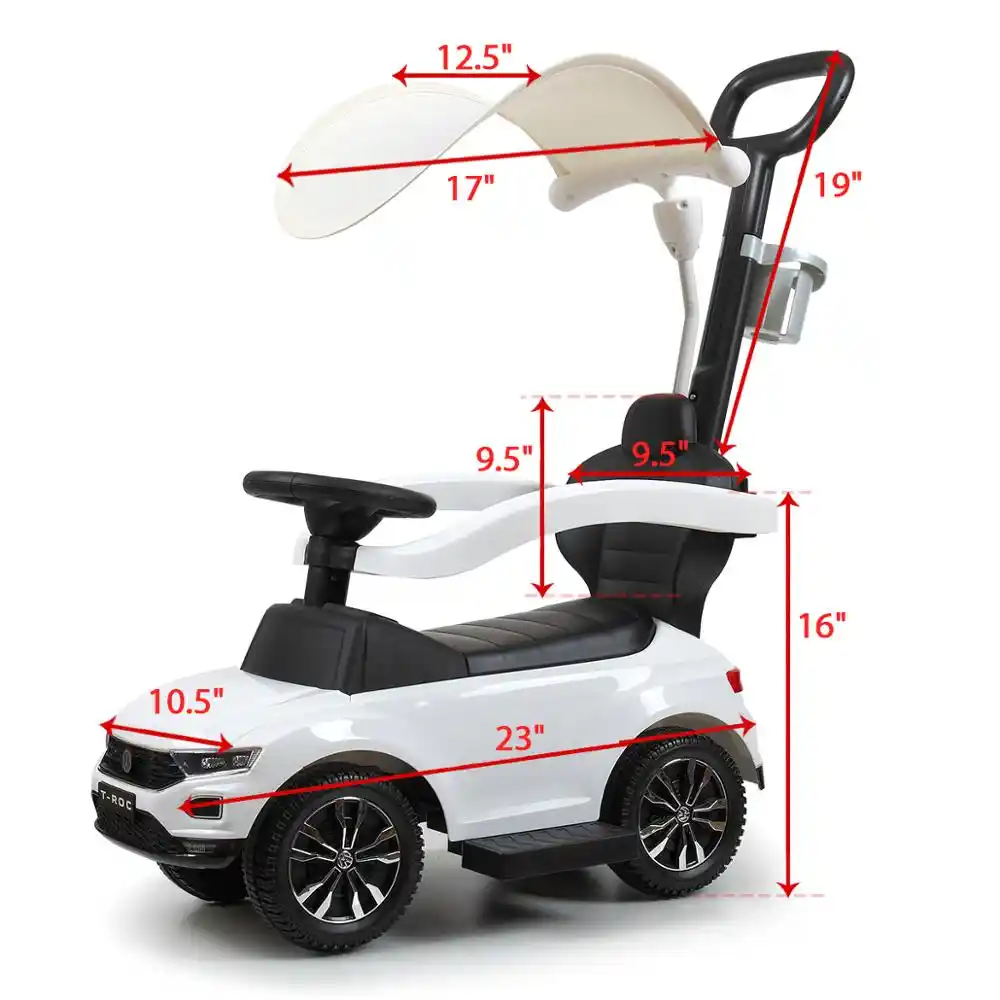 baby push car with canopy