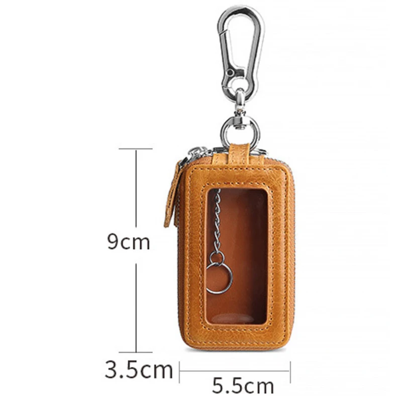 Retro multi-function household key bag men and women leather car key ring ring box female key wallet