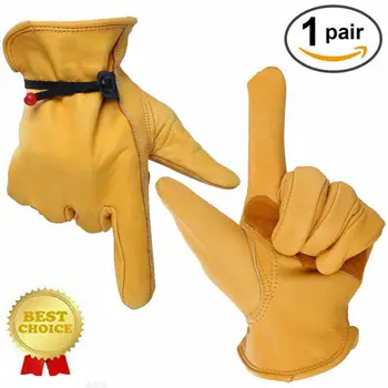 

2020 Newest Hot Wells Lamont Premium Cowhide Leather Work Gloves Garden/Motorcycle S M L XL