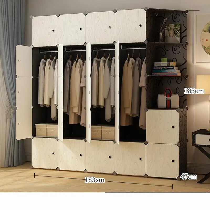 Per La Moveis Para Casa Gabinete Armadio Armario Ropero Szafa Meuble Rangement Closet De Dormitorio Guarda Roupa Mueble Wardrobe - Цвет: Version P