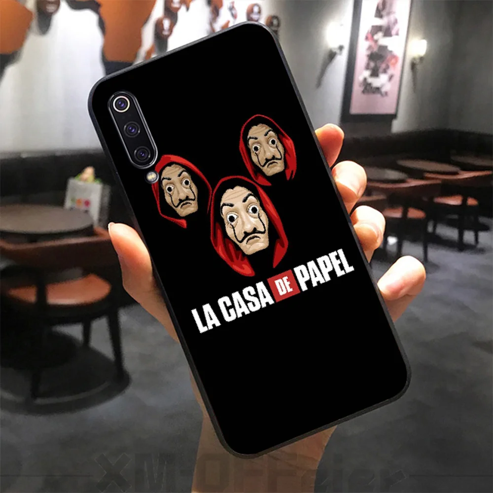 Испания ТВ La Casa de papel черный DIY Роскошный чехол для телефона Xiaomi 8 9 se 5X Redmi 6pro 6A 4X 7 5plus