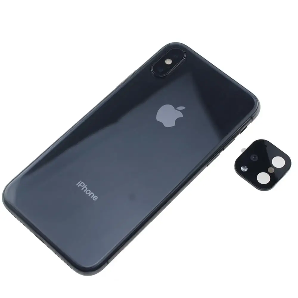 Задняя Защитная пленка для объектива камеры iPhone X XS Max выглядит как 11 Pro поддельная