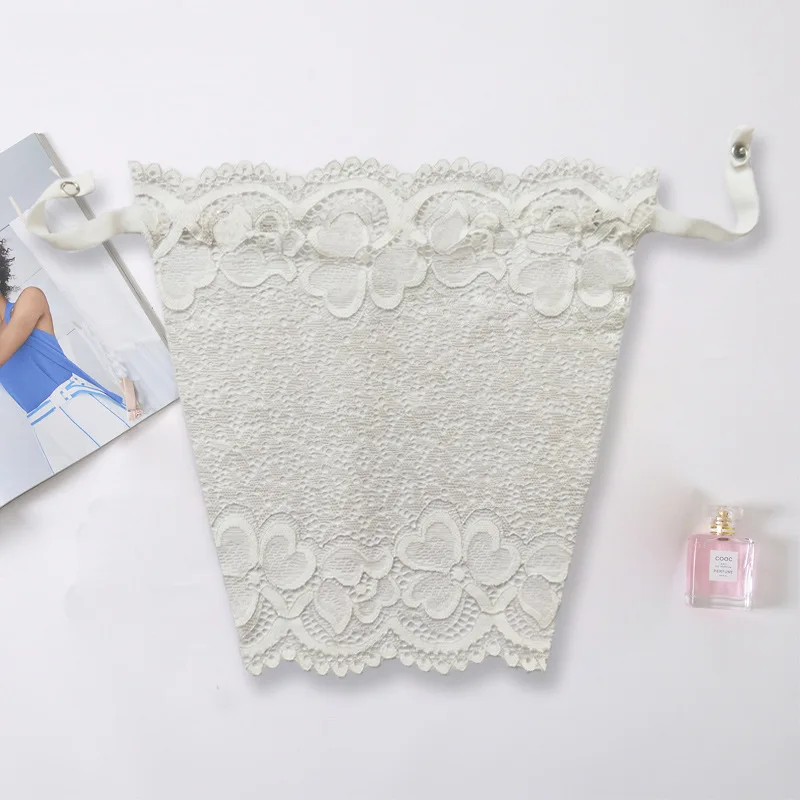 Women Quick Easy Clip-on Lace Fragment Camisole Bra Insert Wrapped Chest Overlay Modesty Panel women lingerie bra,lace camisole tops
