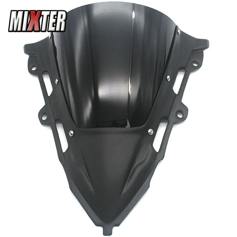 Подходит для Honda CBR650R CBR500R CBR 650 R CBR 500 R- CBR-650R мотоцикл двойной пузырь лобовое стекло козырек ветрового стекла Viser - Цвет: black black