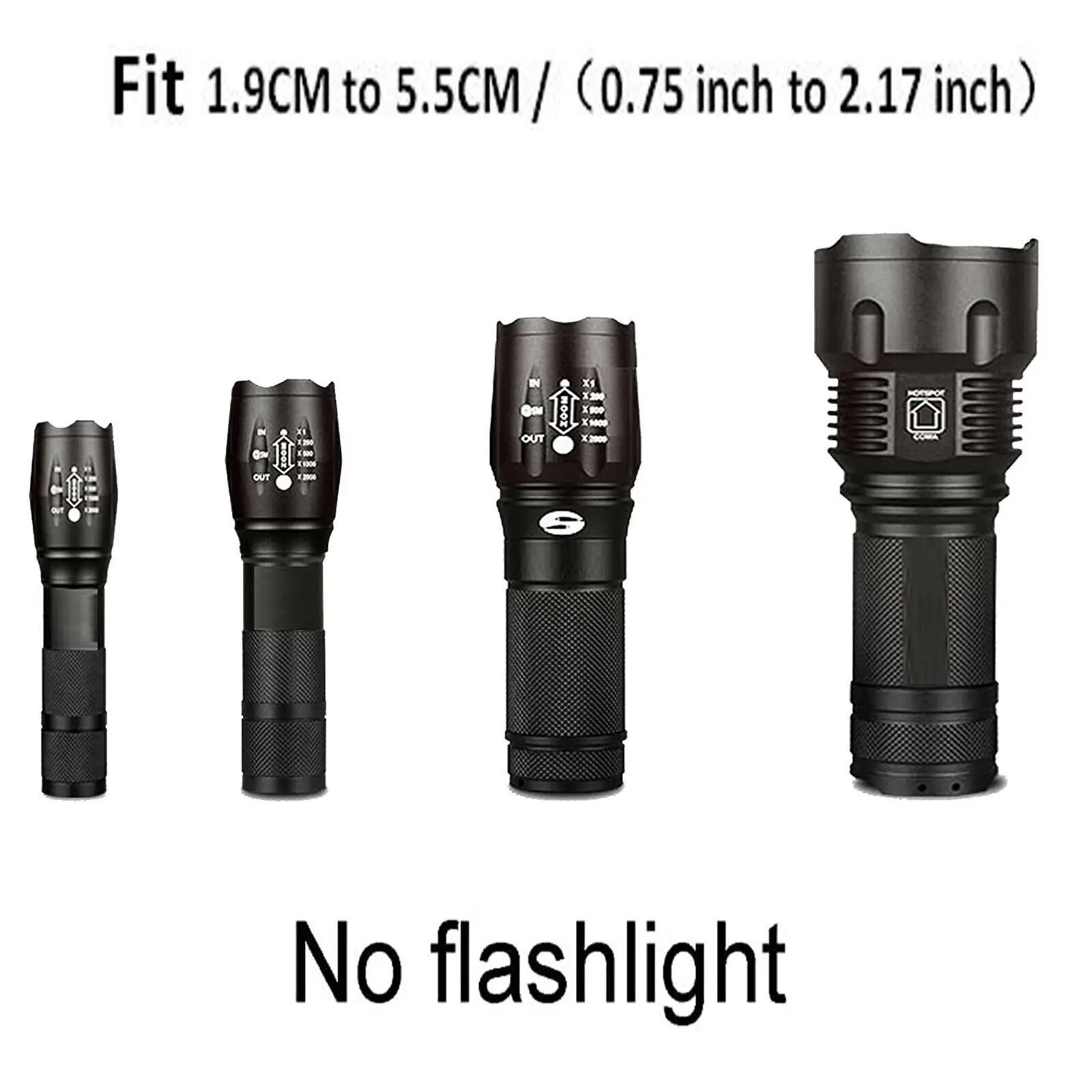 Magnetic Flashlight Holder Flexible Flashlight Mounting Brackets & Strong Magnet