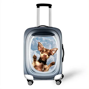 

3D Space Animal Luggage Cover Elasticity Case Suitcase Covers Trolley Baggage Dust Protective Case Bag Cover Travel Accessories