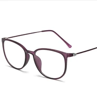 TR90 Round Nearsighted Eyeglasses Women Men Retro Oval Student Finished Myopia Glasses Prescription  -0.5 -0.75 -1.0 -1.5 To -6 2