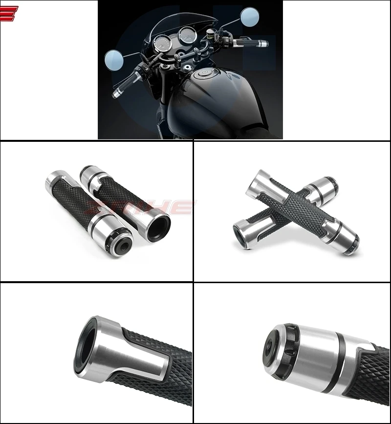 Мотоцикл Универсальный accessories7/" 22 мм мотоцикл рукоятка шапки/руль GripsFor YAMAHA SR400 YZF R125 YZ125 PW50 YZ450F