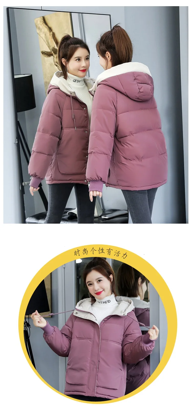 Зимние парки Женское пальто с капюшоном корейский Свободный Плюс Размер 3XL Толстая Женская верхняя одежда из хлопка повседневная Студенческая куртка