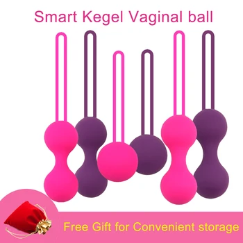 

Safe Kegel Ball Smart Ben Wa Ball Geisha Balls Silicone Vaginal Chinese Balls For Woman Intimate Sex Toys Pussy Tighten Machine