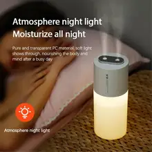 

400ml Dual Sprayer Air Humidifier USB Rechargeable Wireless Ultrasonic Cool Mist Humidifier Night Light For Bedroom Office