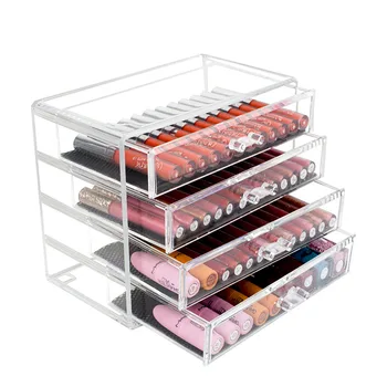 

Acrylic Transparent Acrylic 4-Layer Drawer-Type Makeup Storage Box Table Top Jewelry Box