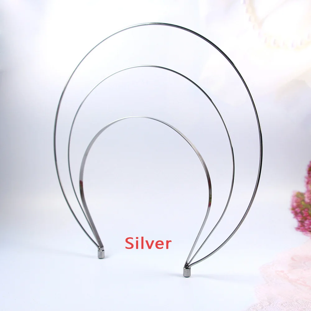 Ainamaisi, уникальный дизайн, свадебная тиара, короны, многослойные металлические ободки для женщин, розовое золото, свадебные украшения для волос, аксессуары - Окраска металла: Silver