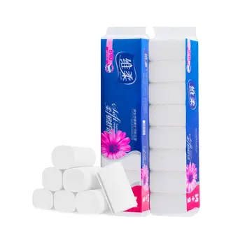 

16 Rolls Paper Towels Household Roll Paper Towel Natural original wood pulp Family Toilet Paper, Soft and Comfy Napkins