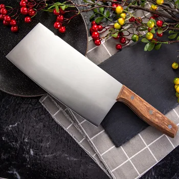 

High quality Chinese Kitchen Knife Chopping Knife - Vegetable Cutter - 4Cr13MoV Stainless Steel with Pakkawood Handle Tools