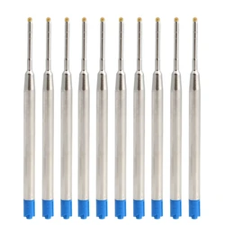 Recambios de bolígrafo de punta media de 1MM, tinta azul/negra de estilo estándar Universal, 10 piezas, envío directo