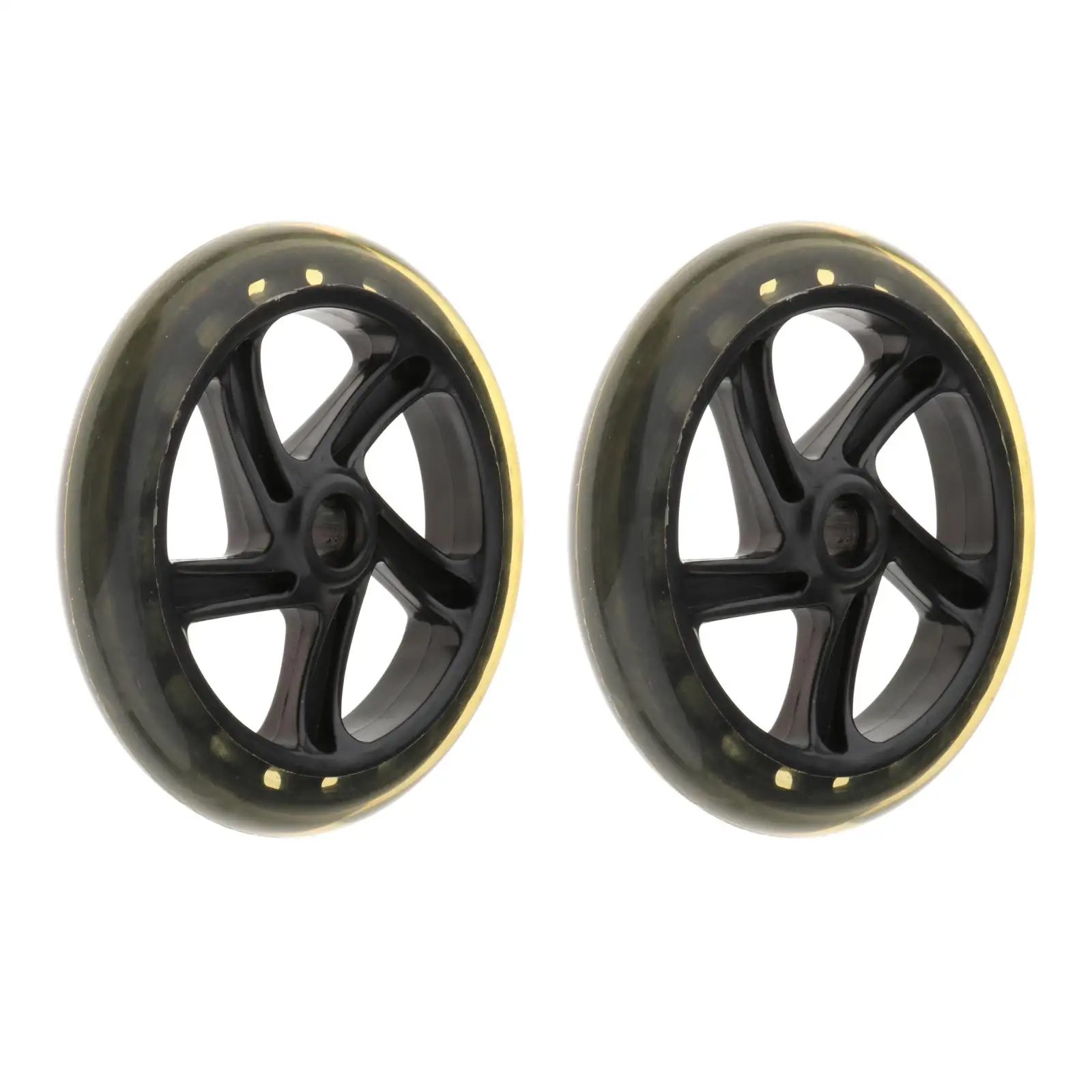 2 Pcs Scooter Wheels Kick Scooter Pro Stunt Wheels Accessories Sport Scooter Front Rear Wheel Replacement Parts
