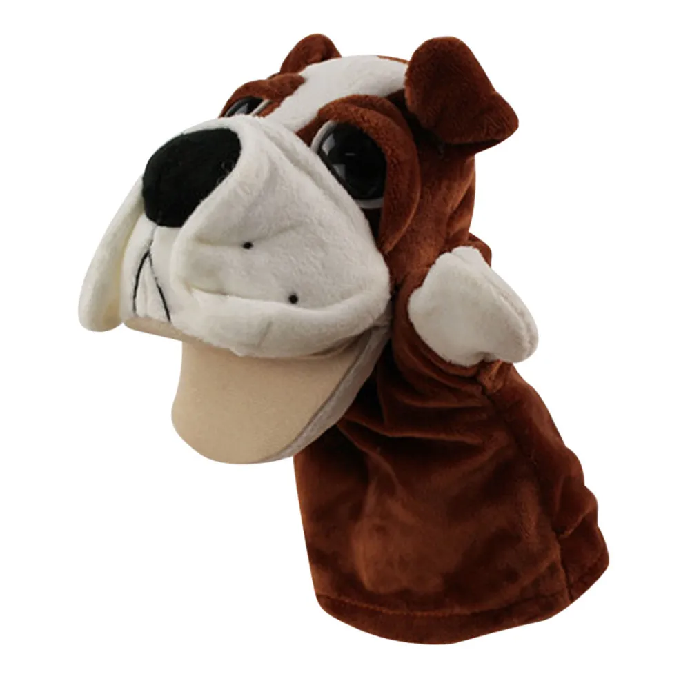 Cute Cartoon Animal Doll Parent-child Interactive Telling Story Kids Glove Hand Puppet Soft Plush Toys #B