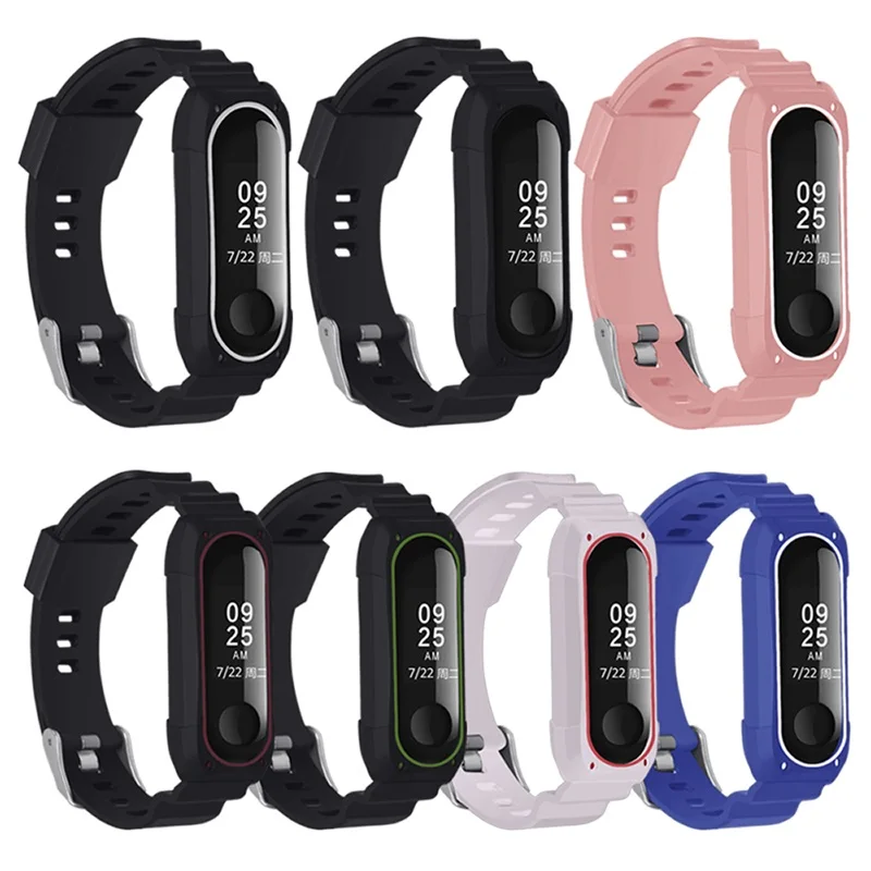 Ремешок силиконовый для Xiaomi Mi Band 3 4 спортивный браслет xiaomi mi band | Электроника