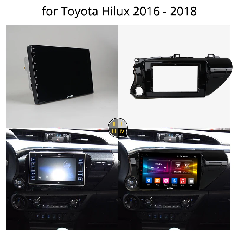 Автомобильный радиоприемник Ownice K1 K2 Android 9 0 2 din для Toyota Hilux автомобильный DVD