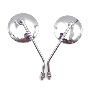 

Universal 8 10mm motorcycle Rearview mirrors Scooter chrome round Side mirror For vespa piaggio honda dio dax sh sh 125 300 cub