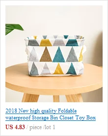 Large capacity modern home Waterproof Canvas Sheets Laundry Clothes Laundry Toy Basket Storage Basket Folding Storage Box 9 30