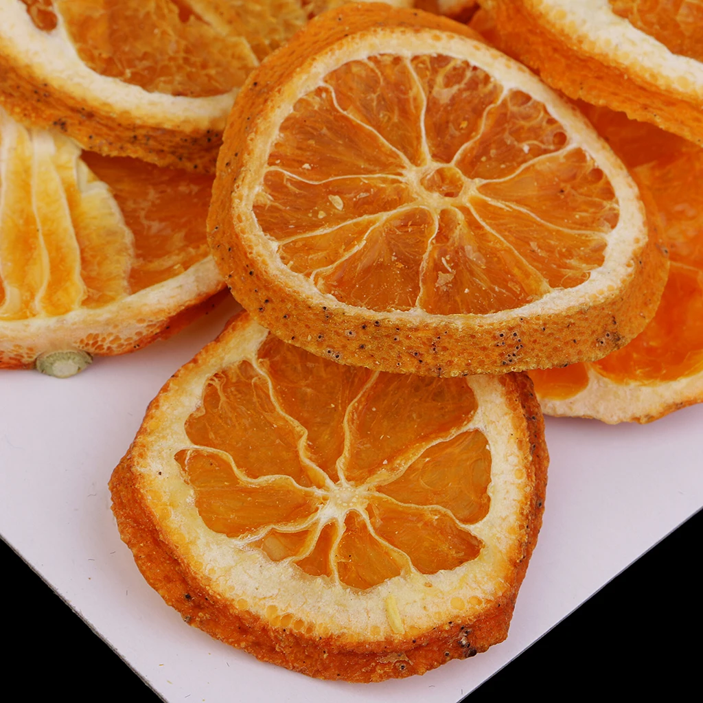 10 Pieces Of Dried Orange Fruit Slices For Home Scrapbooking Craft Decorations