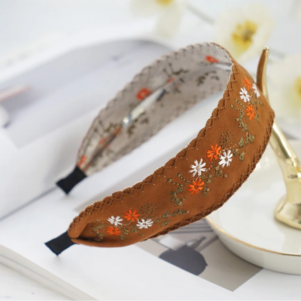 Minkissy Bohemian Stirnband Schwarz – Besticktes Breitband Im Ethno-Stil Für Frauen & Mädchen
