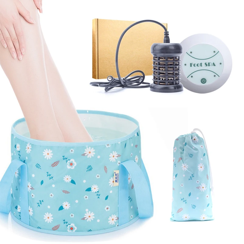 6DFA Arrays Vibrationen Massagegerät Fußbad Ultraschall Peeling Detox 