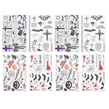 

8 Sheets Party Pastes Tattoo Decals for Party Masquerade Cosplay