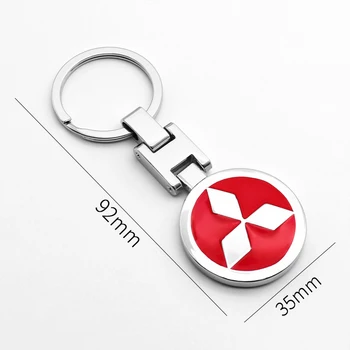 

suitable For Mitsubishi- Pajero SAX Outlander LANCER ECLIPSE Mirage L200 Colt 3D Metal Car Styling Car Logo Fashion Keychain
