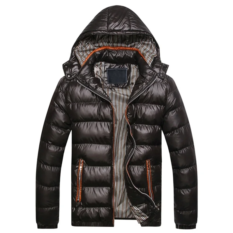 Baratos Chaqueta de invierno para hombre chaqueta de moda cálida para hombre chaqueta con capucha parka para hombre gorra extraíble 7XL 8XLTJWLKJ
