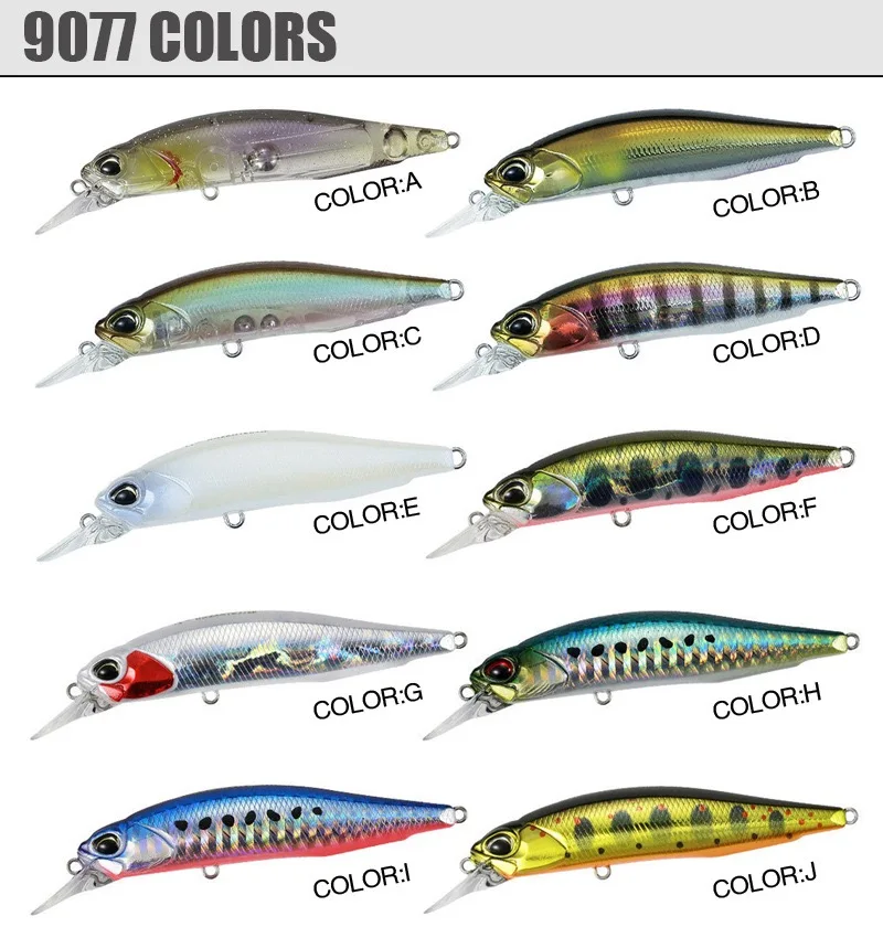 Description Picture 4 of itemMinnow Fishing Lure, Topwater Hard Bait, Wobbler Jig Bait, Crankbait Carp, Striped Bass, SwimBait, 63mm, 77mm, 5G, 8G, 4G