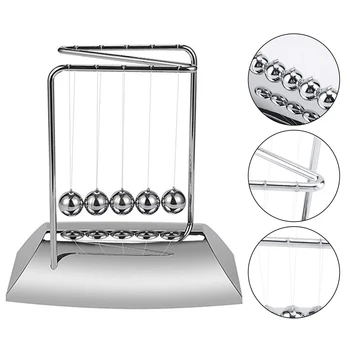 

Newton's Cradle Desk Table Decor Metal Pendulum Ball Newton Ball Physics Science Pendulum Steel Balance Ball