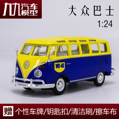 Литье под давлением 1:24 Коллекция Модель автомобилей сплав Металлические игрушечные машинки для детей mkd2 инженерный Автомобиль Ван Самба автобус - Цвет: WD-4031956