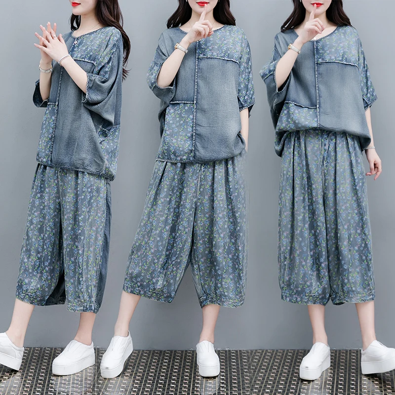 

Two piece set denim suit clotheing two piece short set for women 2 piece sets womens outfits short sets tracksuit for women