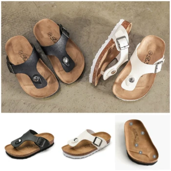 

Beach Sandals for Baby Girls Cork Slippers Leisure Children for Baby Boys Toddler Sneakers Trainer Anti-Friction Anti-Slip Sole