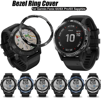 

Anti Scratch Protection Ring For Garmin Fenix6/6X Pro/6X sapphire stainless Steel edge Dial Bezel Ring Styling Case metal Cover
