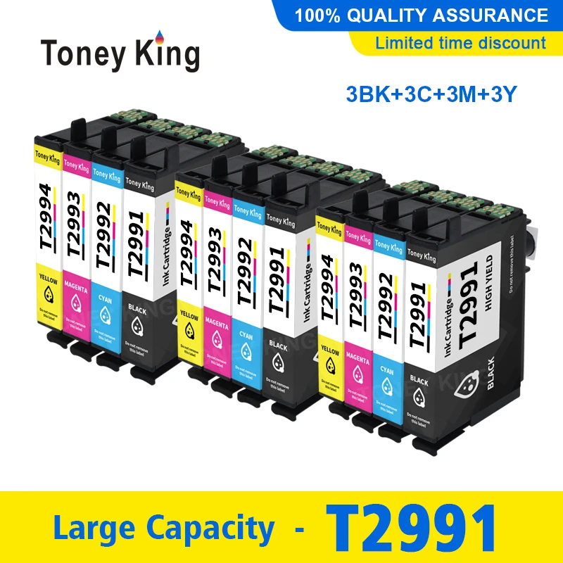 Совместимый картридж Toney king T2991 29XL для EPSON XP255 XP257 XP332 XP335 XP342 XP 235 245 247 255 257 332 335 342 |