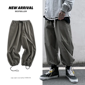 

2020 Spring and Summer New Korean-Style Loose Beam Sports Casual Cropped Pants